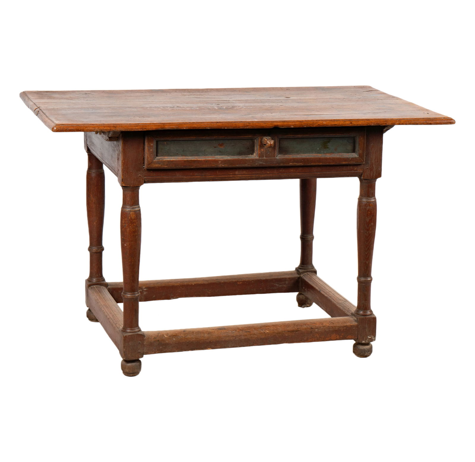 A Rare Swedish Baroque Oak Table (1 of 11)