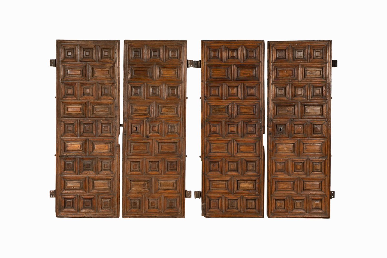 Two Pairs of Spanish Baroque Carved Pine Cabinet Doors (1 of 9)