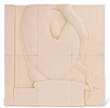 ROBERT GRAHAM: "UNTITLED": circa 2006 duraform sculpture Provenance: purchased directly from Robert Graham Studio 30 x 30 inches