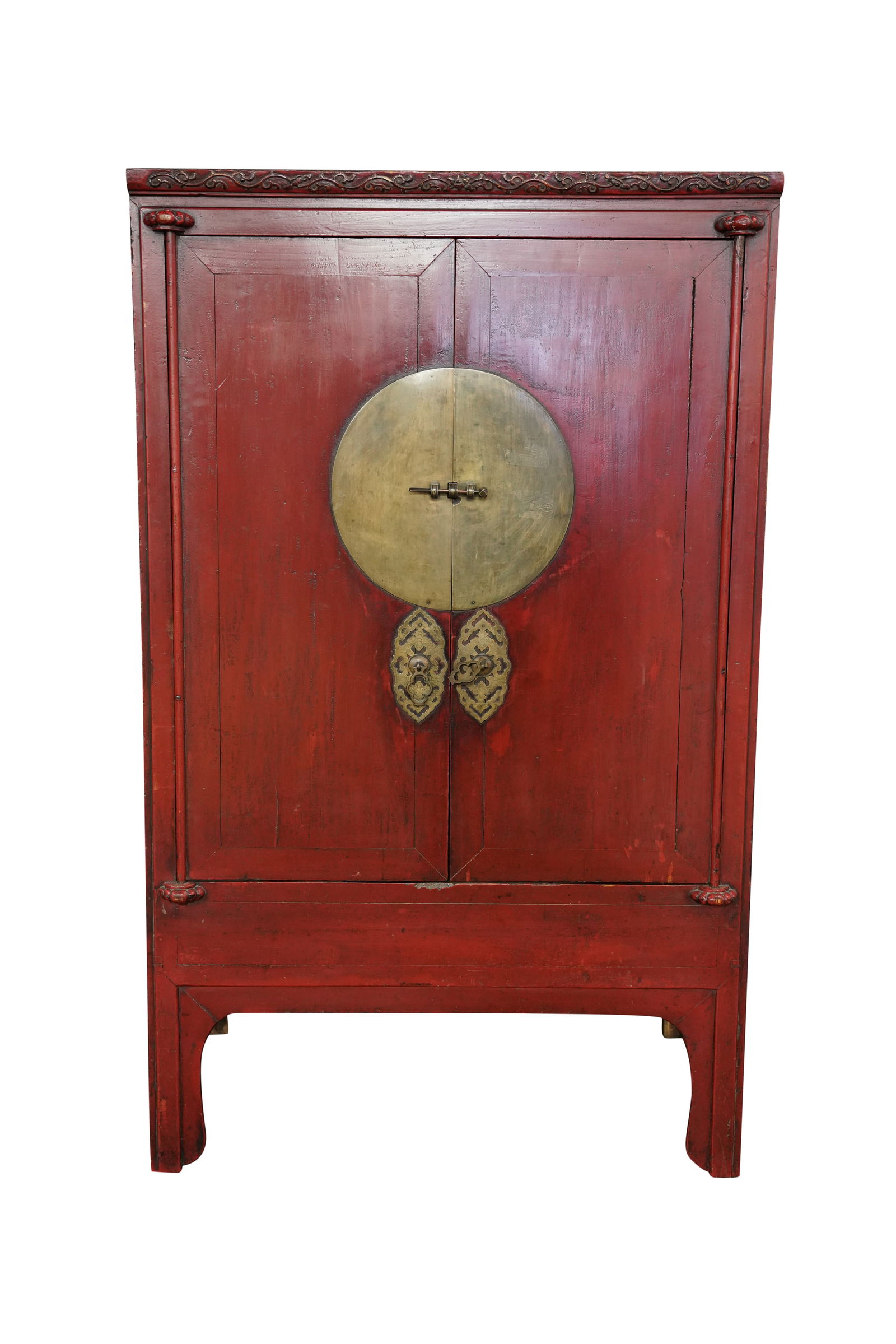A Chinese Red-Lacquered Cabinet (1 of 8)