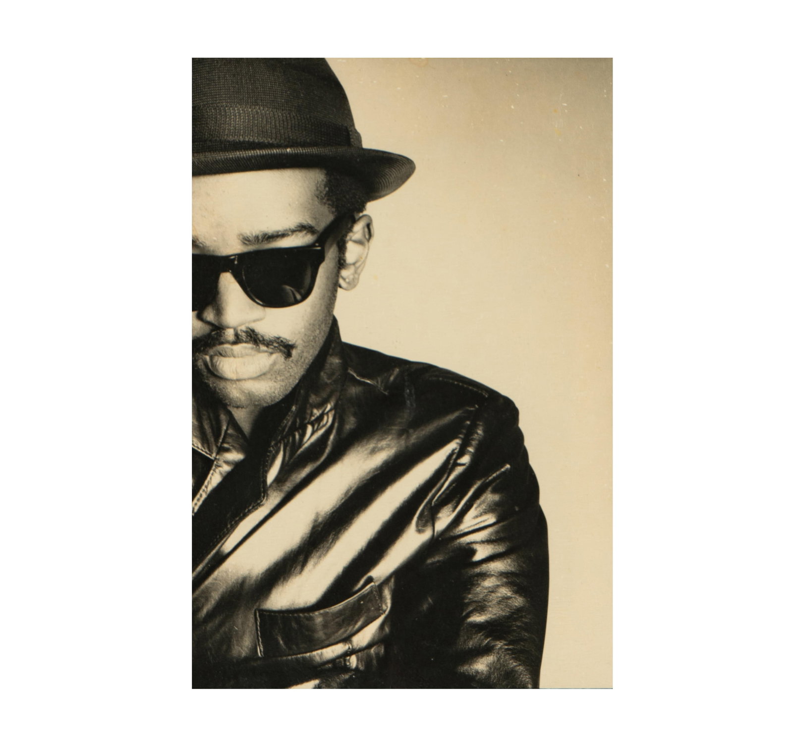 Marcia Resnick (B.1950): Fab Five Freddy: Marcia Resnick B.1950 Fab Five Freddy photograph signed and inscribed in ink to lower margin, signed, dated and inscribed again to verso 10 x 8 in., Frame: 10 3/4 x 9 in. (27.3 x 22.9 cm.)
