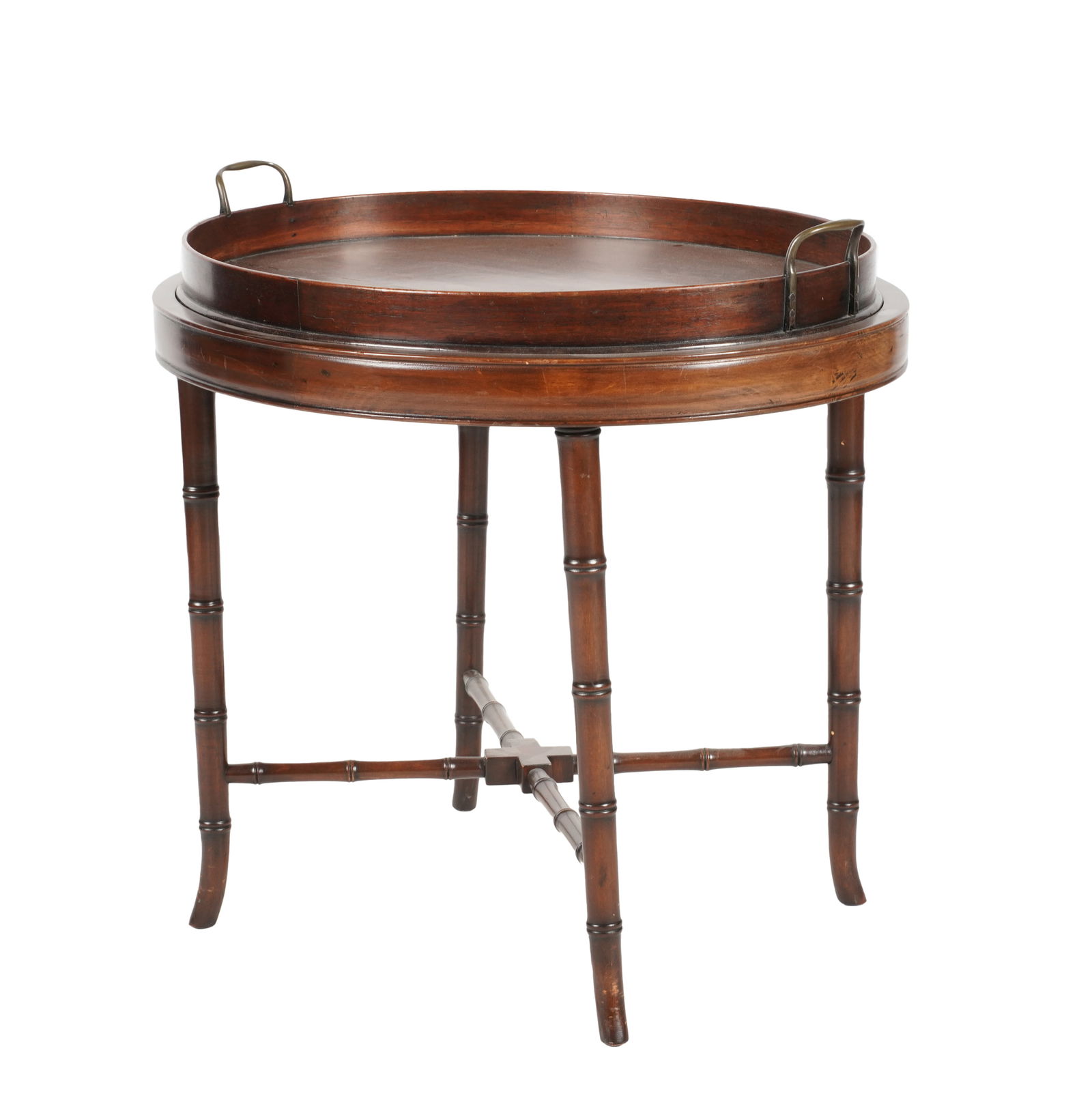 A Mahogany Faux Bamboo Table (1 of 9)