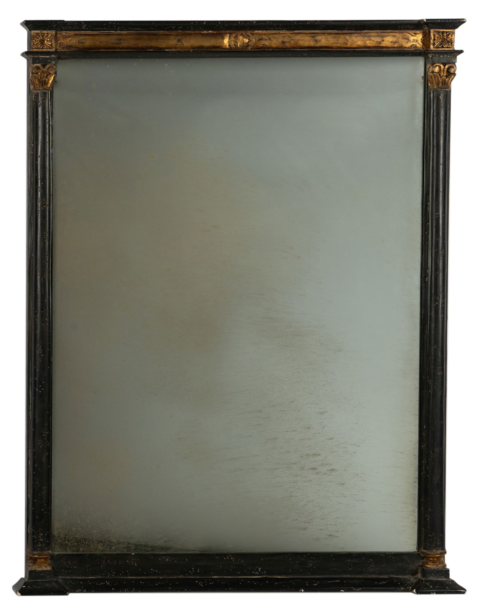 A Neoclassical-Style Ebonized and Gilt Wall Mirror (1 of 10)