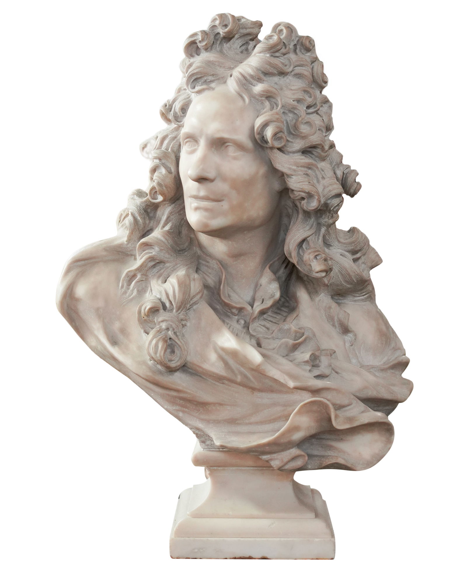 A Continental Carved Marble Bust of a Man (1 of 12)