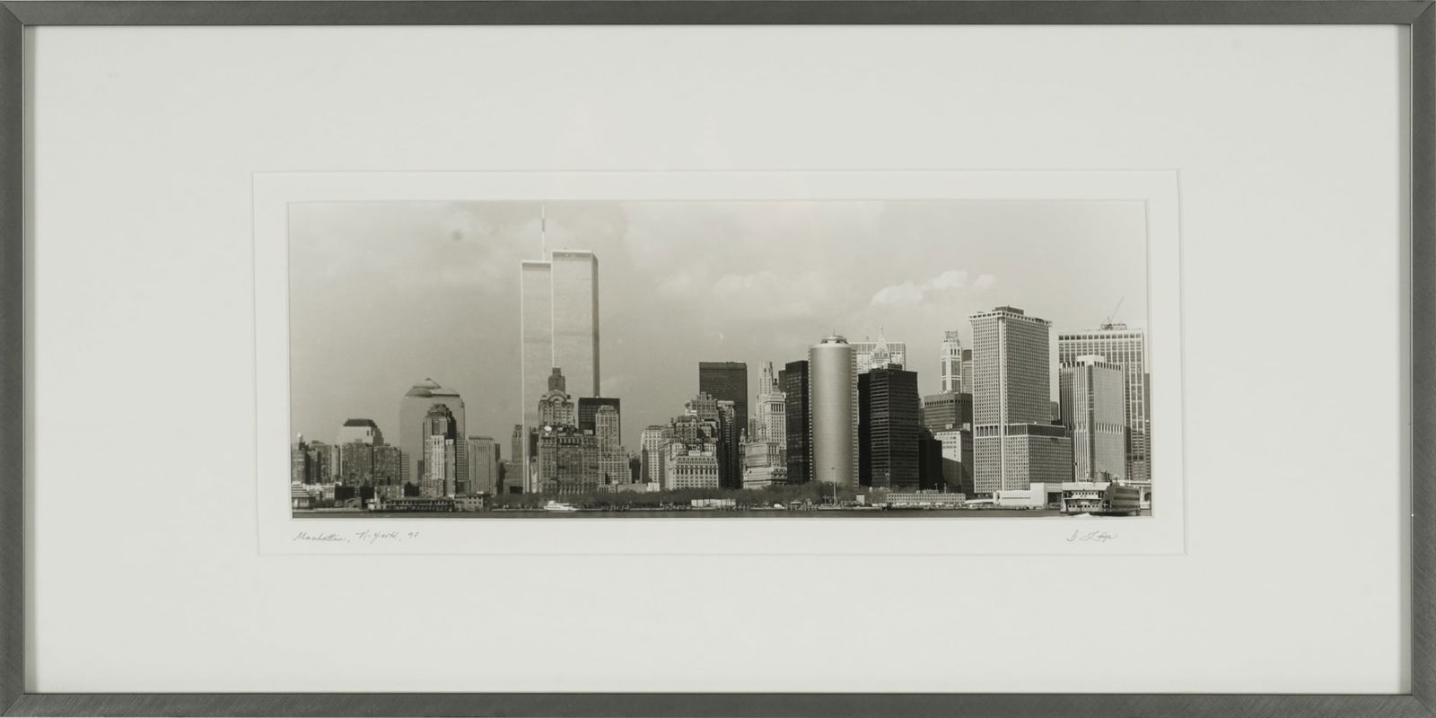 A Signed Photograph of World Trade Center and Lower Manhattan (1 of 6)