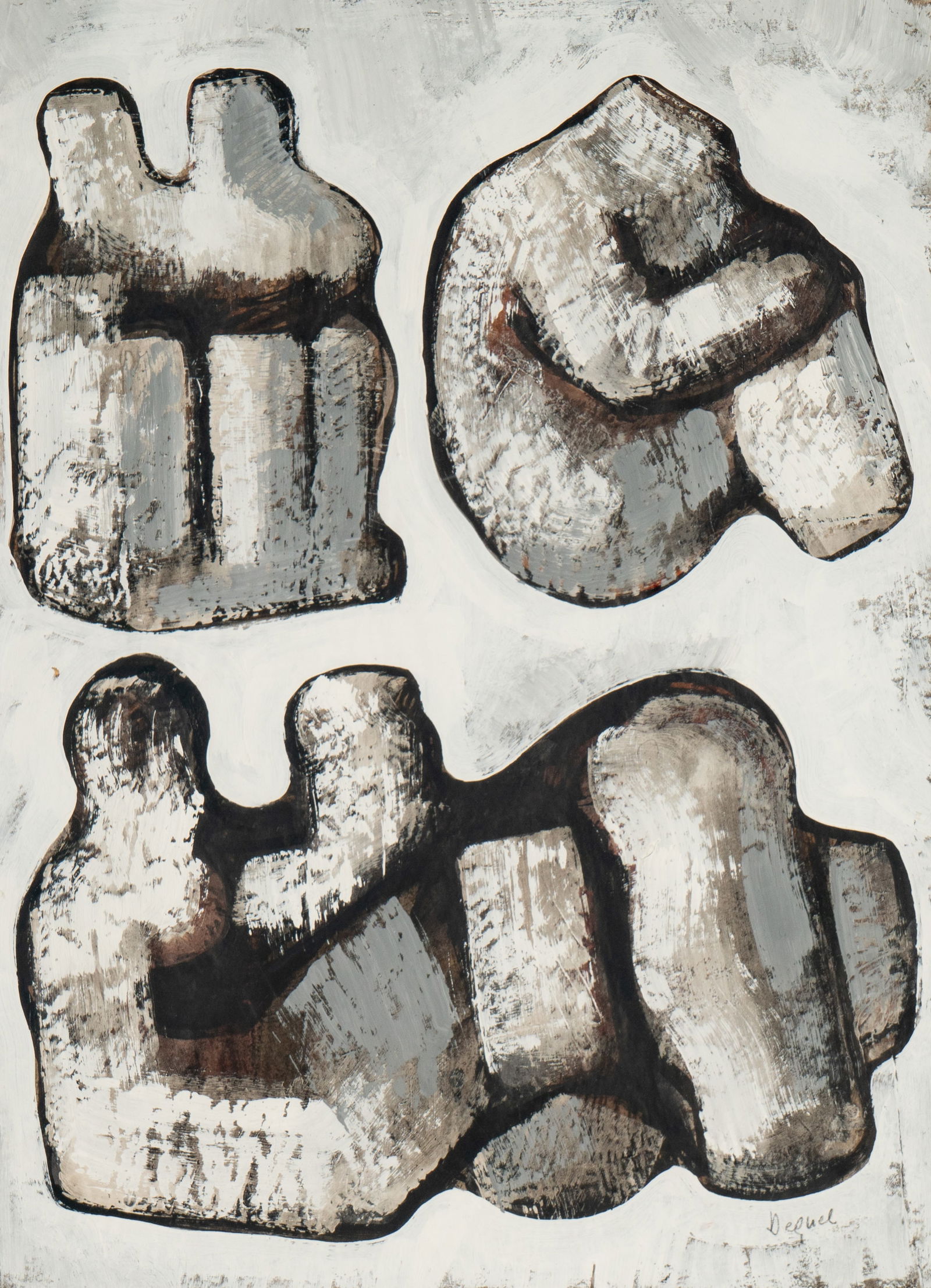 Oreste Dequel (1923 - 1989): Abstract (1 of 10)