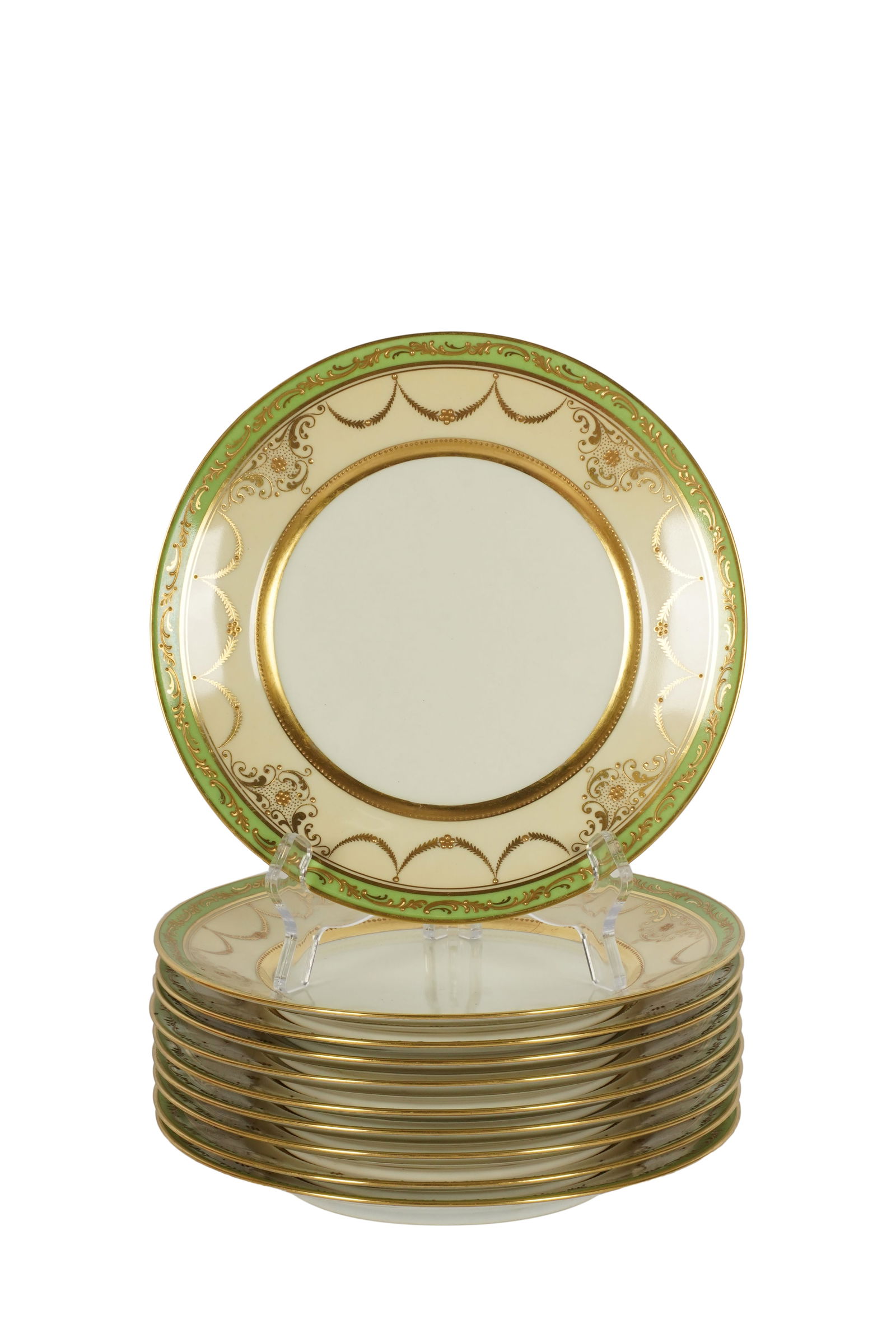 A Set of Ten Dresden Porcelain Plates (1 of 9)