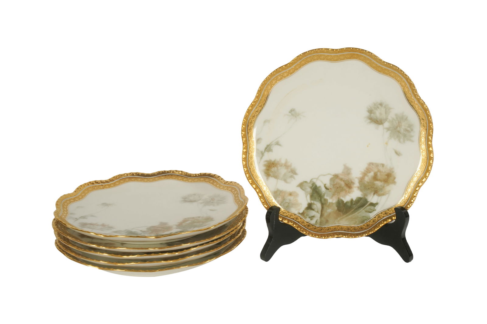 A Set of Six Haviland Limoges Porcelain Plates (1 of 7)