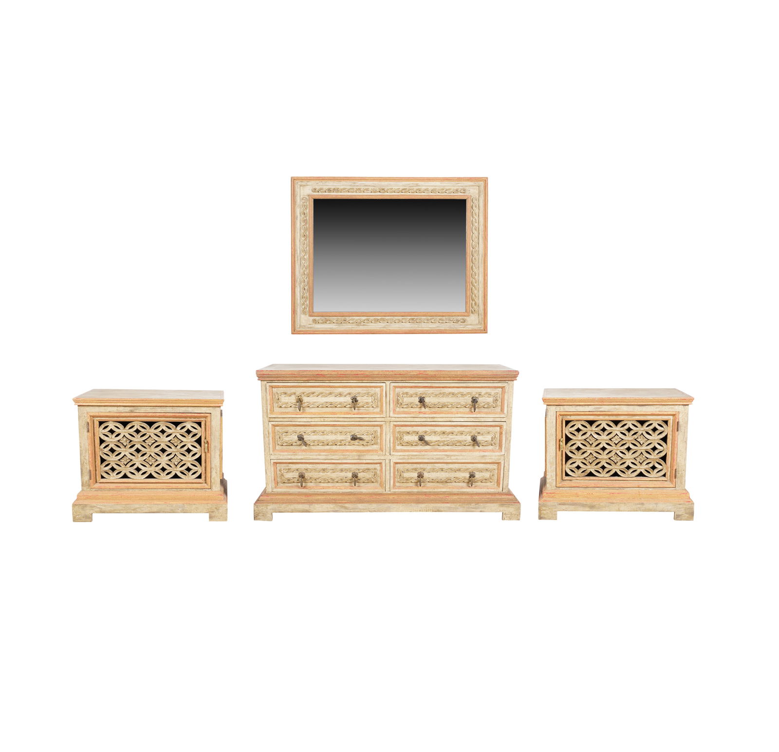 A Carved and Painted Bedroom Furniture Suite (1 of 19)