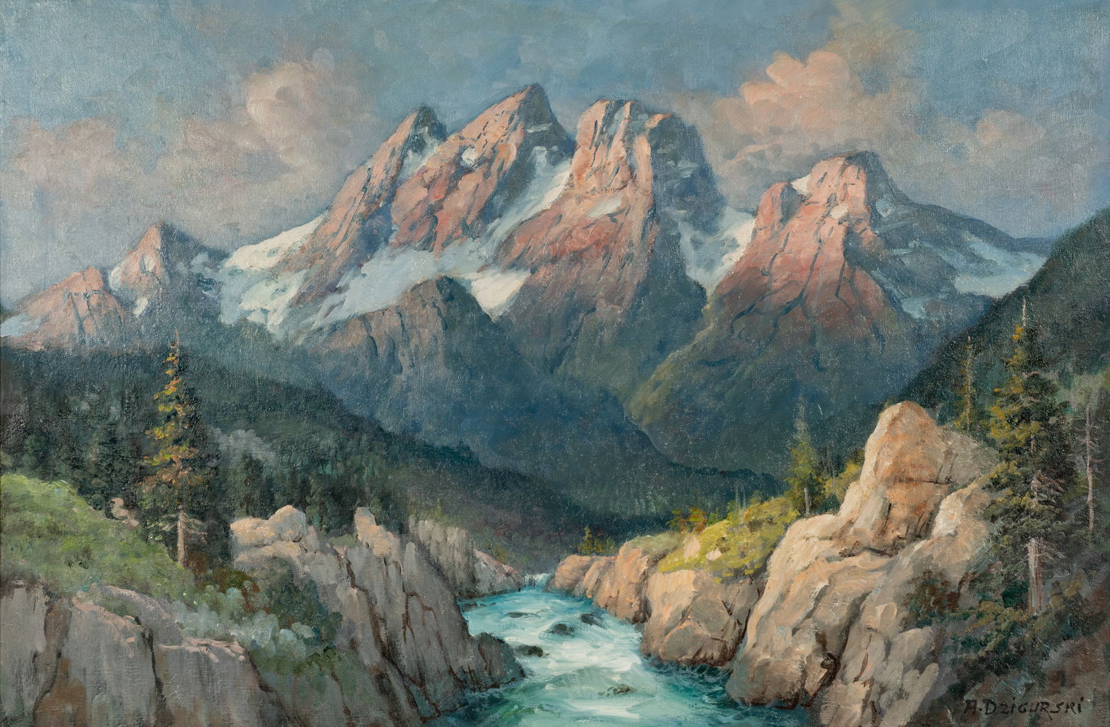 Alexander A Dzigurski (1911-1995): Mountain Landscape (1 of 12)