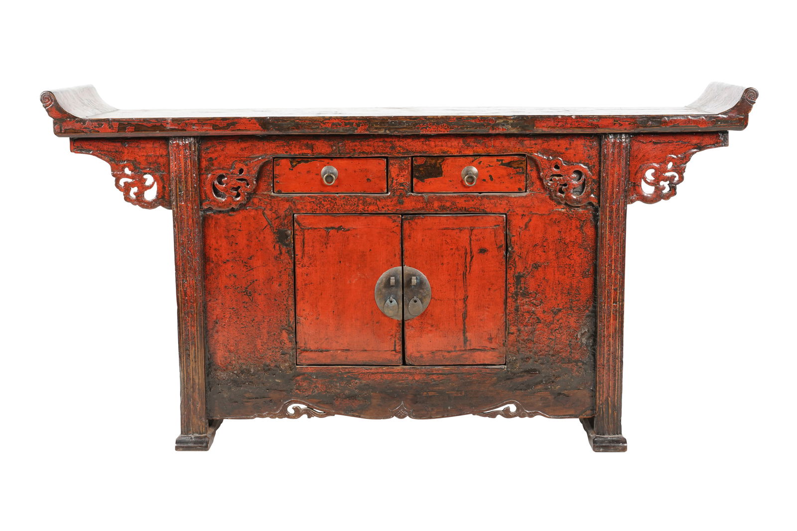 A Chinese Red Lacquer Cabinet (1 of 8)