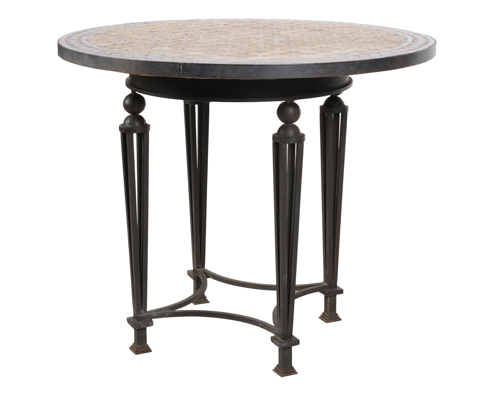 An Iron and Tile Patio Table (1 of 8)