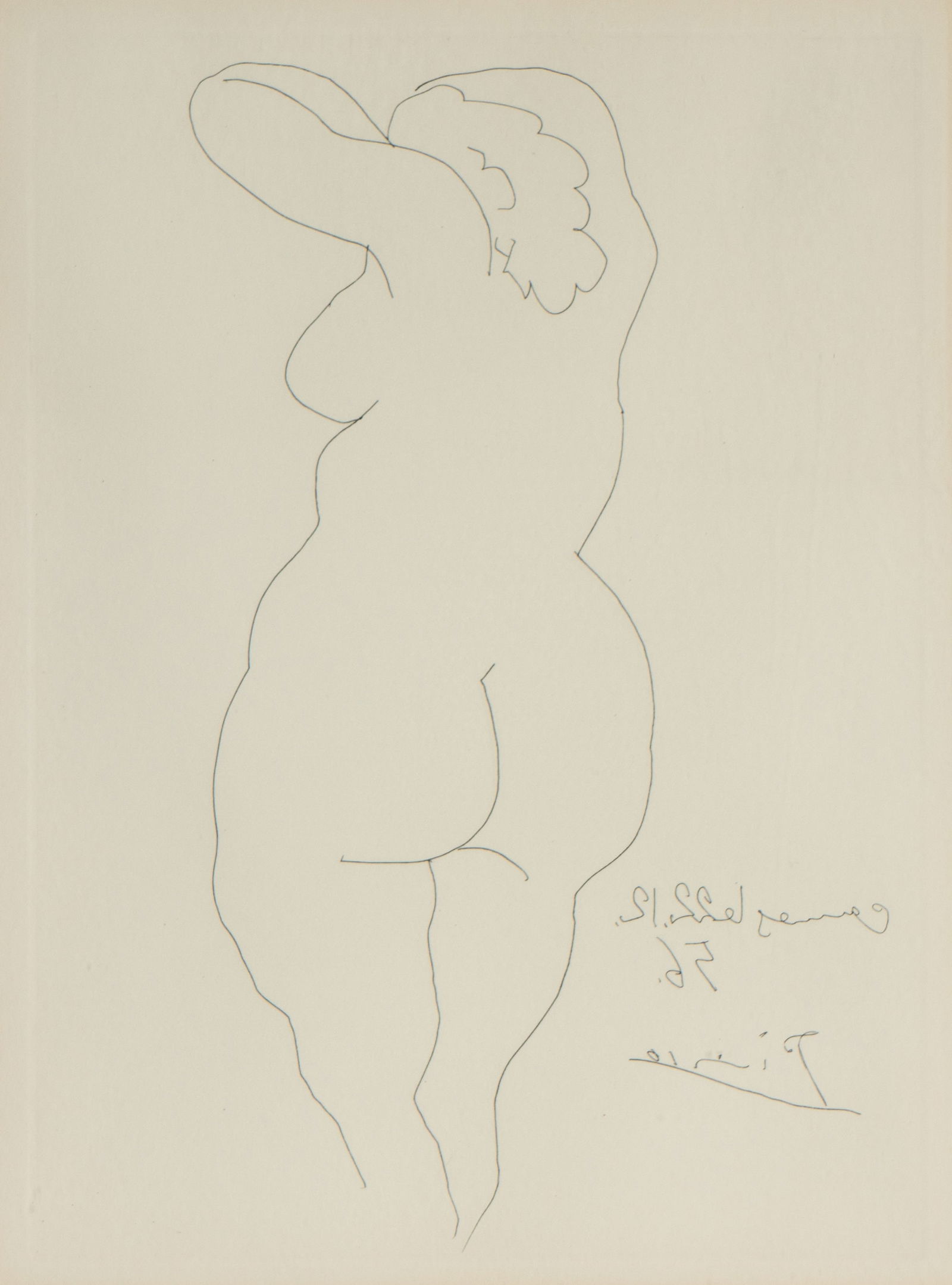 After Pablo Picasso (1881-1973): Femme Vue De Dos (1 of 9)