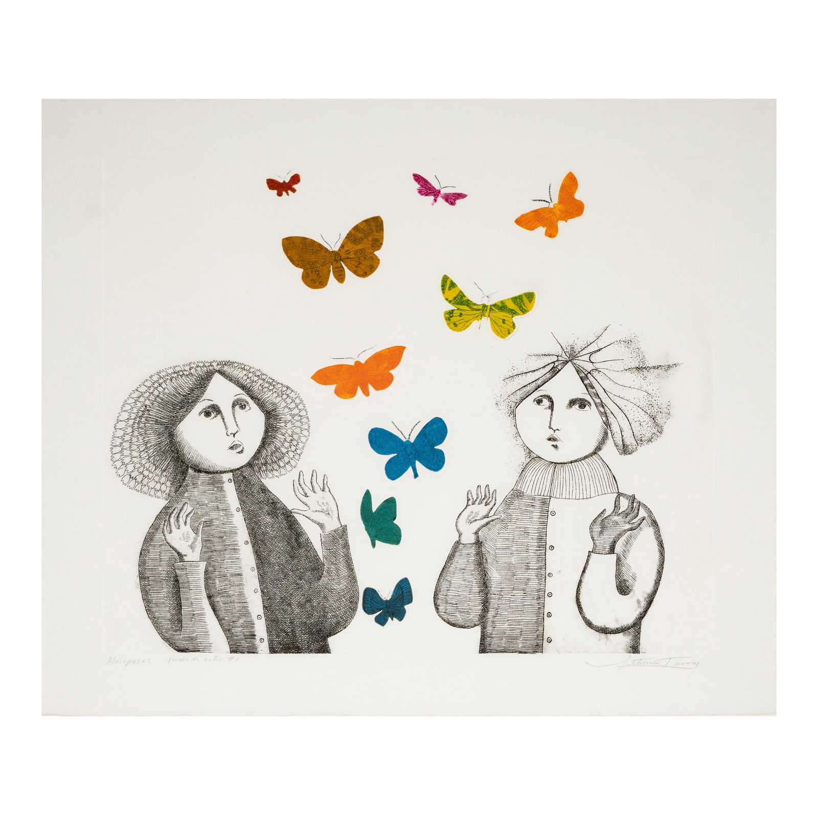Leticia Tarrago (B. 1940): Mariposas (1 of 9)