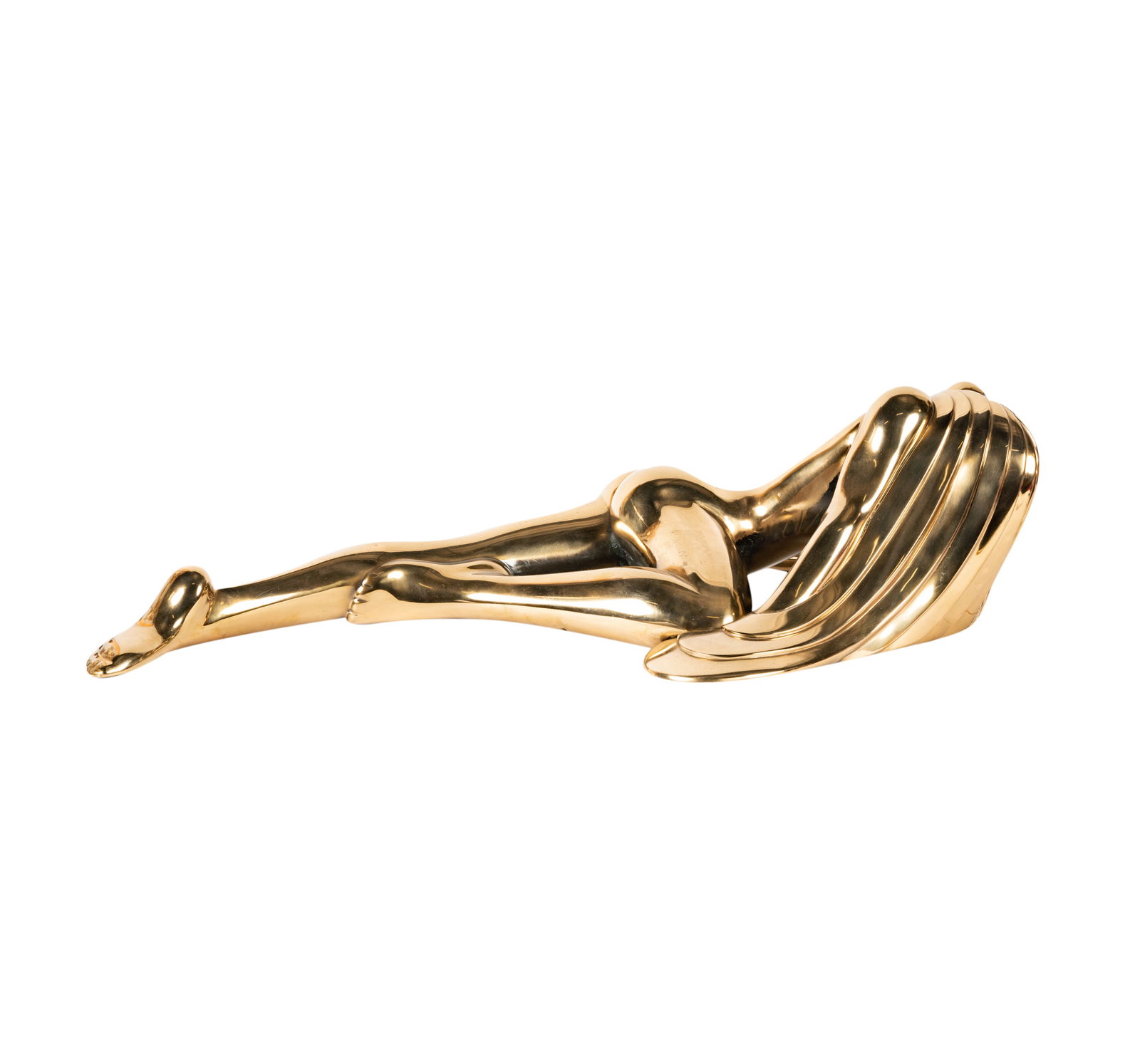 A Polished Bronze Reclining Female Figure (1 of 18)