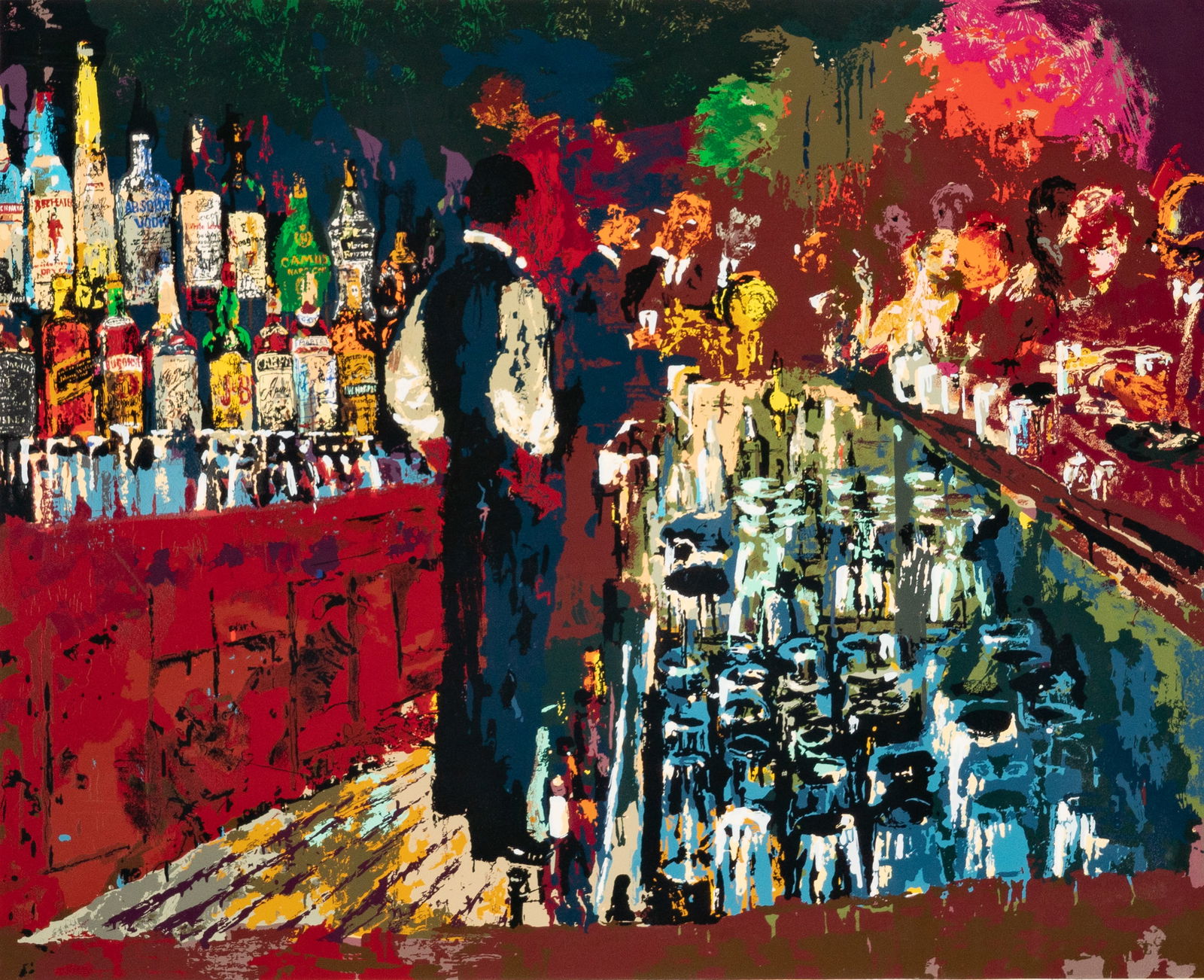Leroy Nieman (1921-2012): Chicago Key Club Bar (1 of 9)