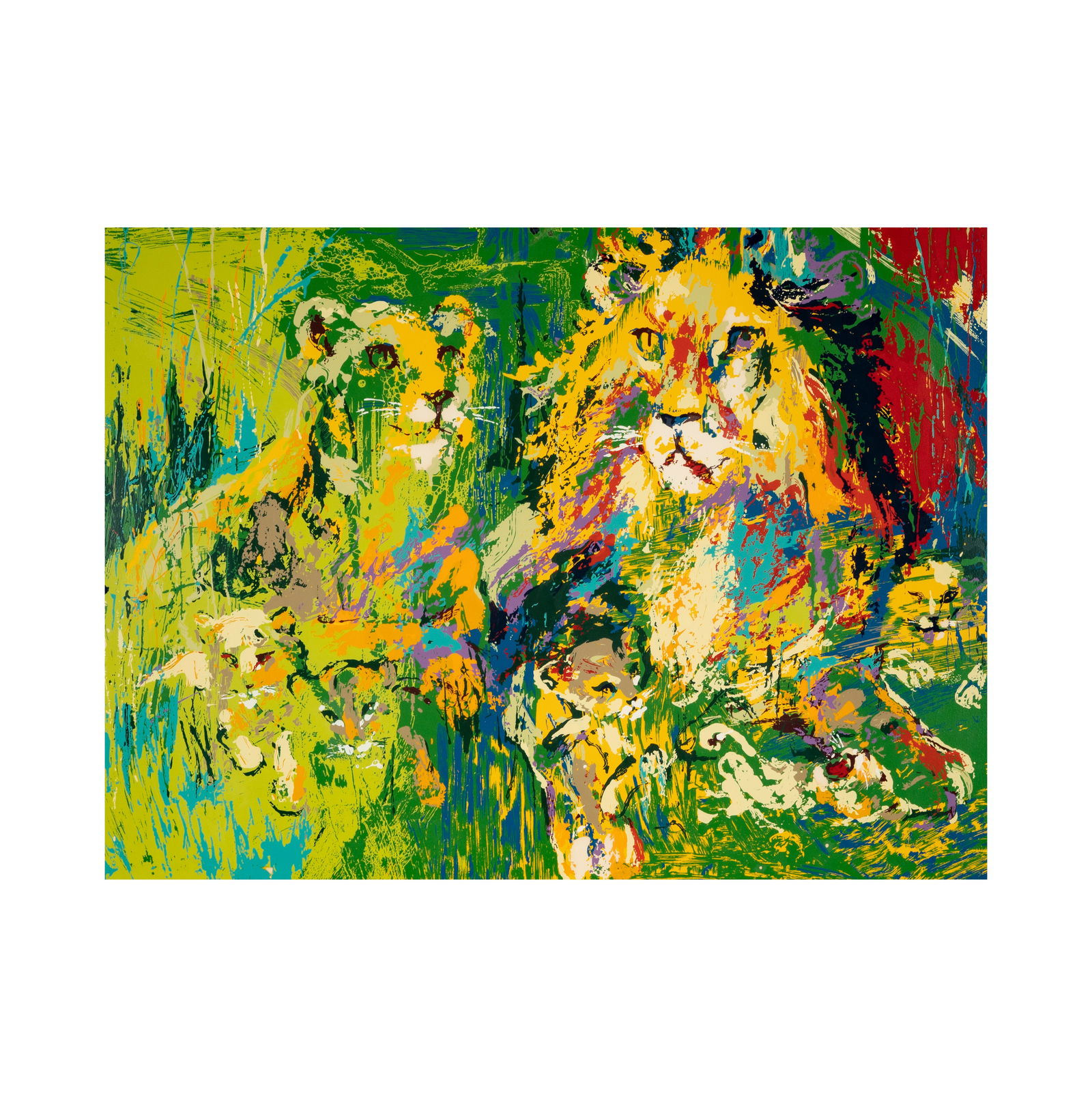 Leroy Nieman (1921-2012): Lion Family (1 of 12)
