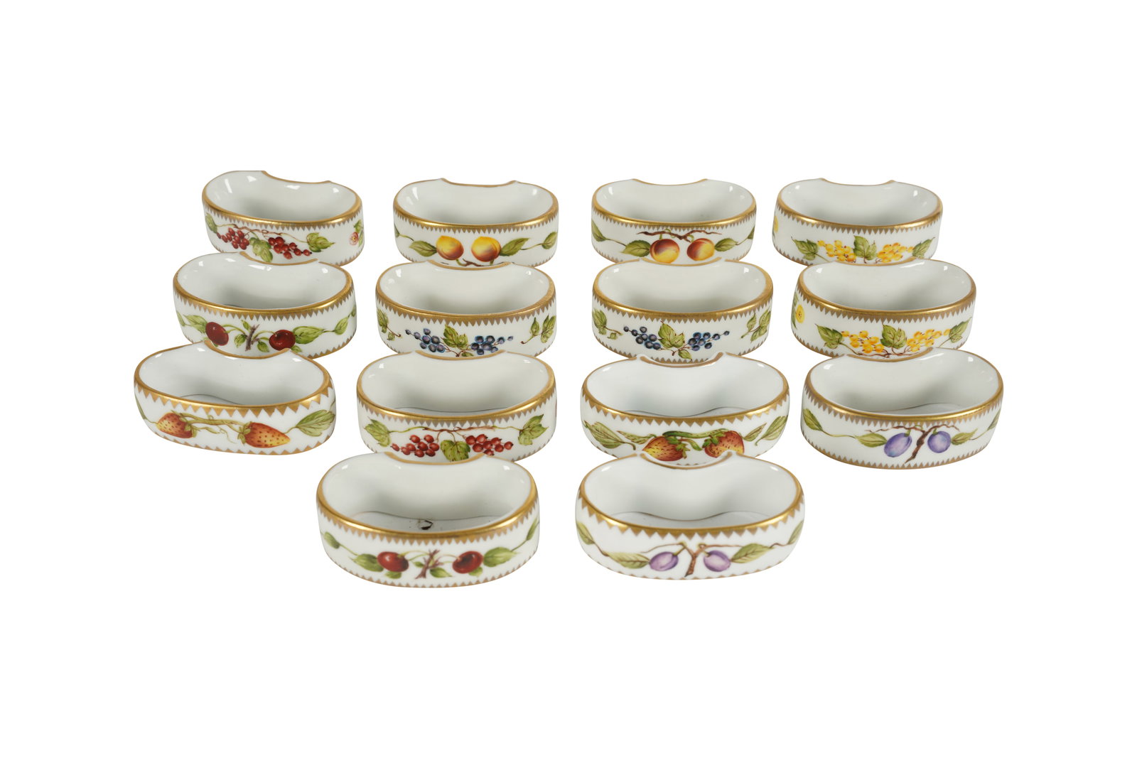 A Set of Anna Weatherley Designs Porcelain Napkin Rings (1 of 8)