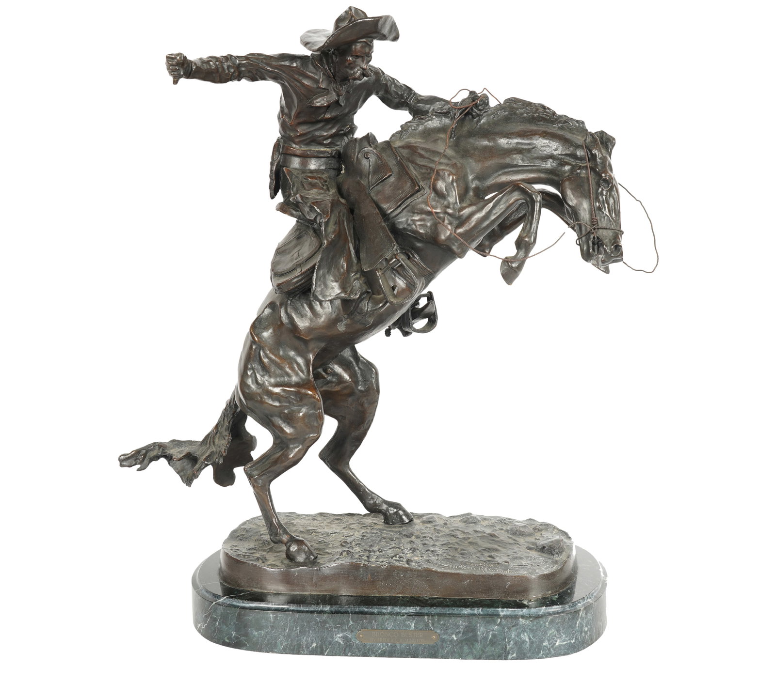 After Frederic Remington (1861-1909): Bronco Buster (1 of 14)