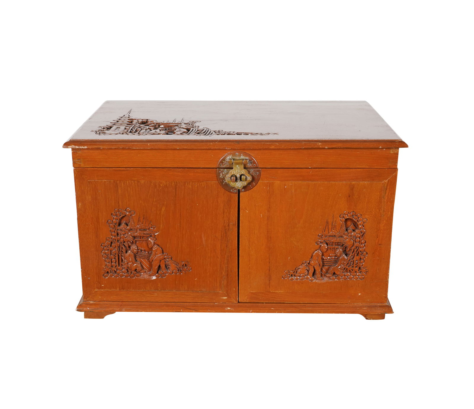 A Gilt-Washed Flatware Service for 12 in Camphor Wood Canteen (1 of 11)