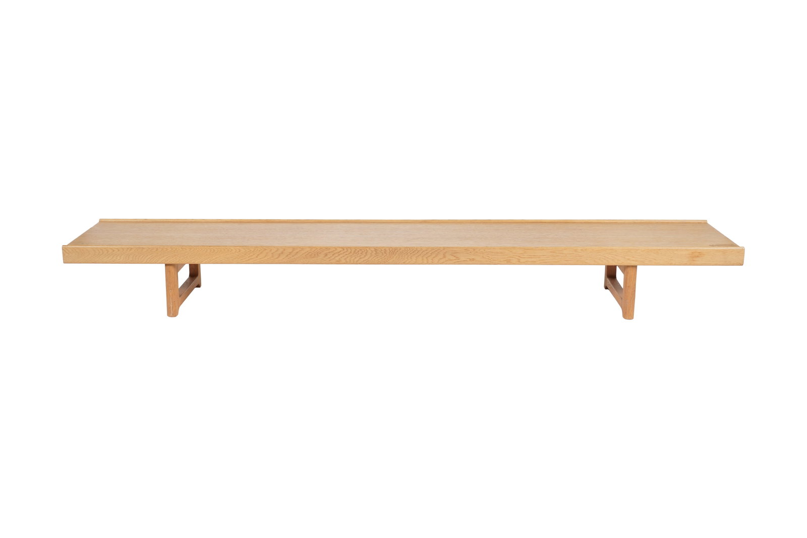 Torbjorn Afdal: Krobo Bench: Bruksbo, Mellemstrand, Norway 9 x 79 x 14 1/2 in. (22.9 x 200.7 x 36.8 cm.)