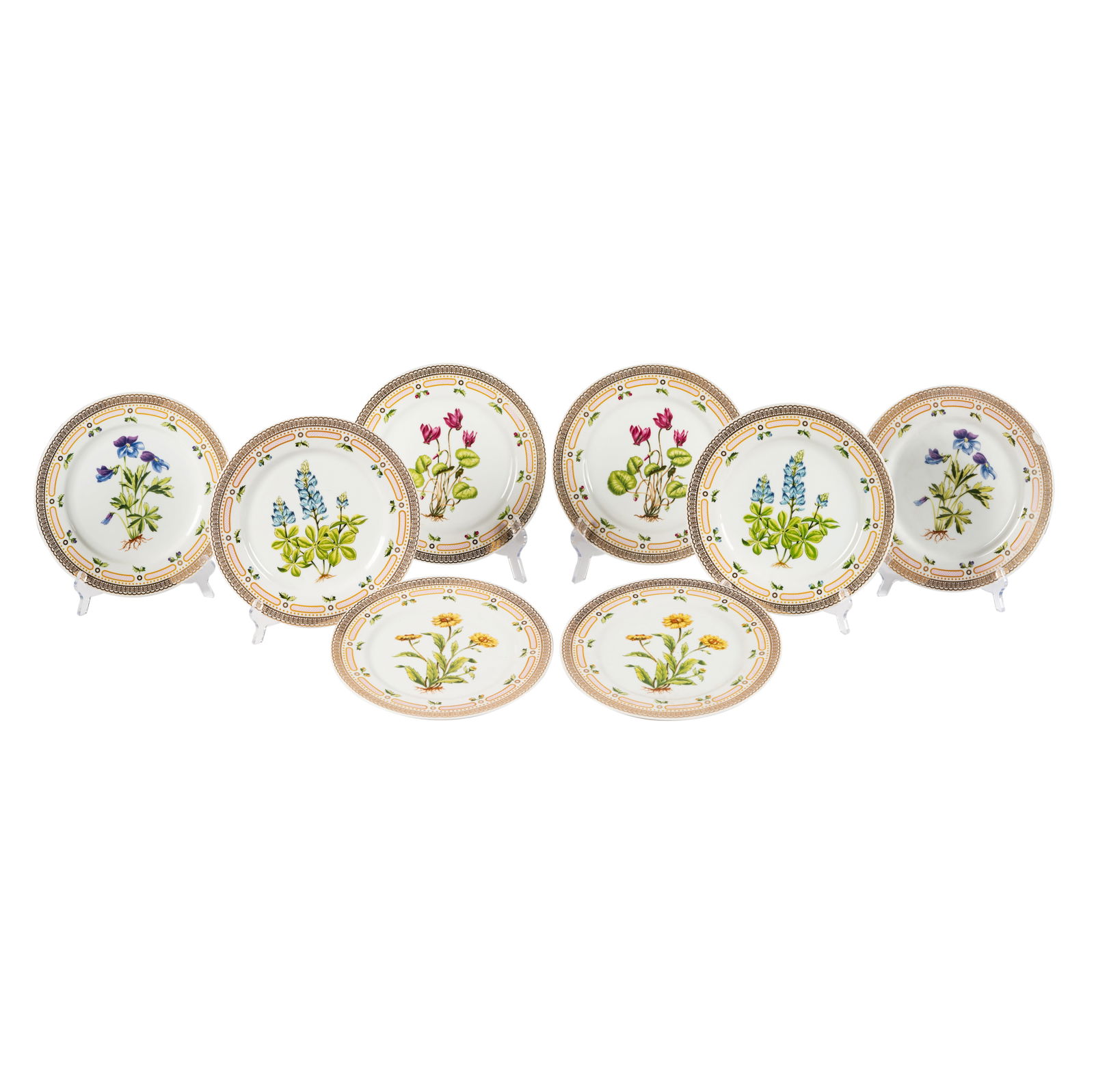 A Set of Georges Briard Porcelain Plates (1 of 16)