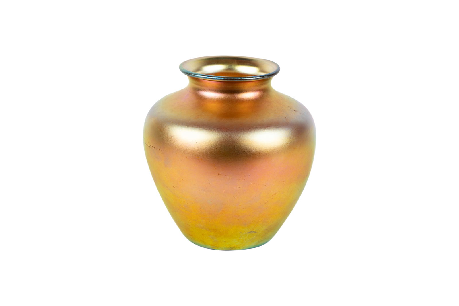 A Steuben Gold Aurene Glass Vase (1 of 9)