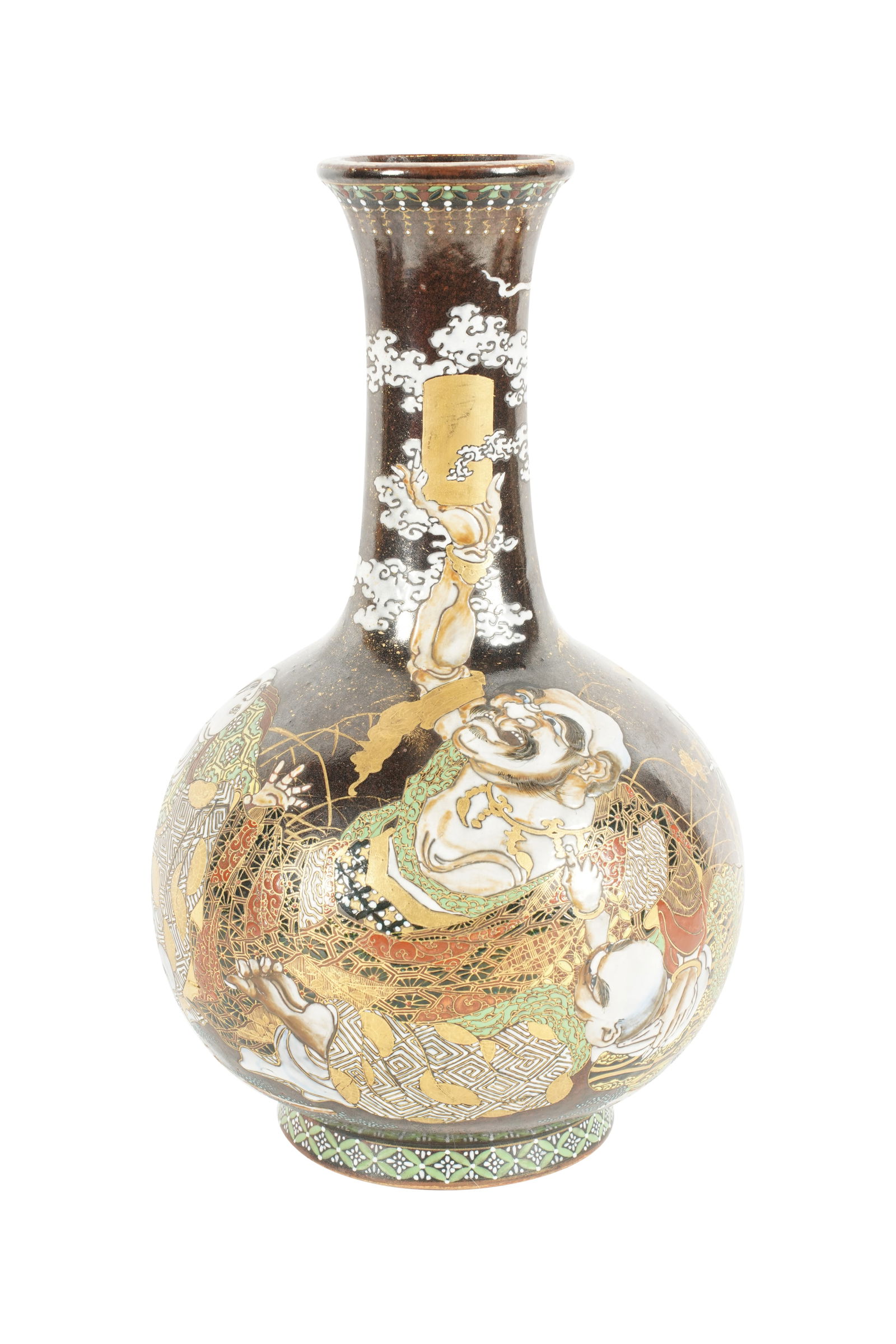 A Japanese Meiji Period Figural Vase (1 of 6)