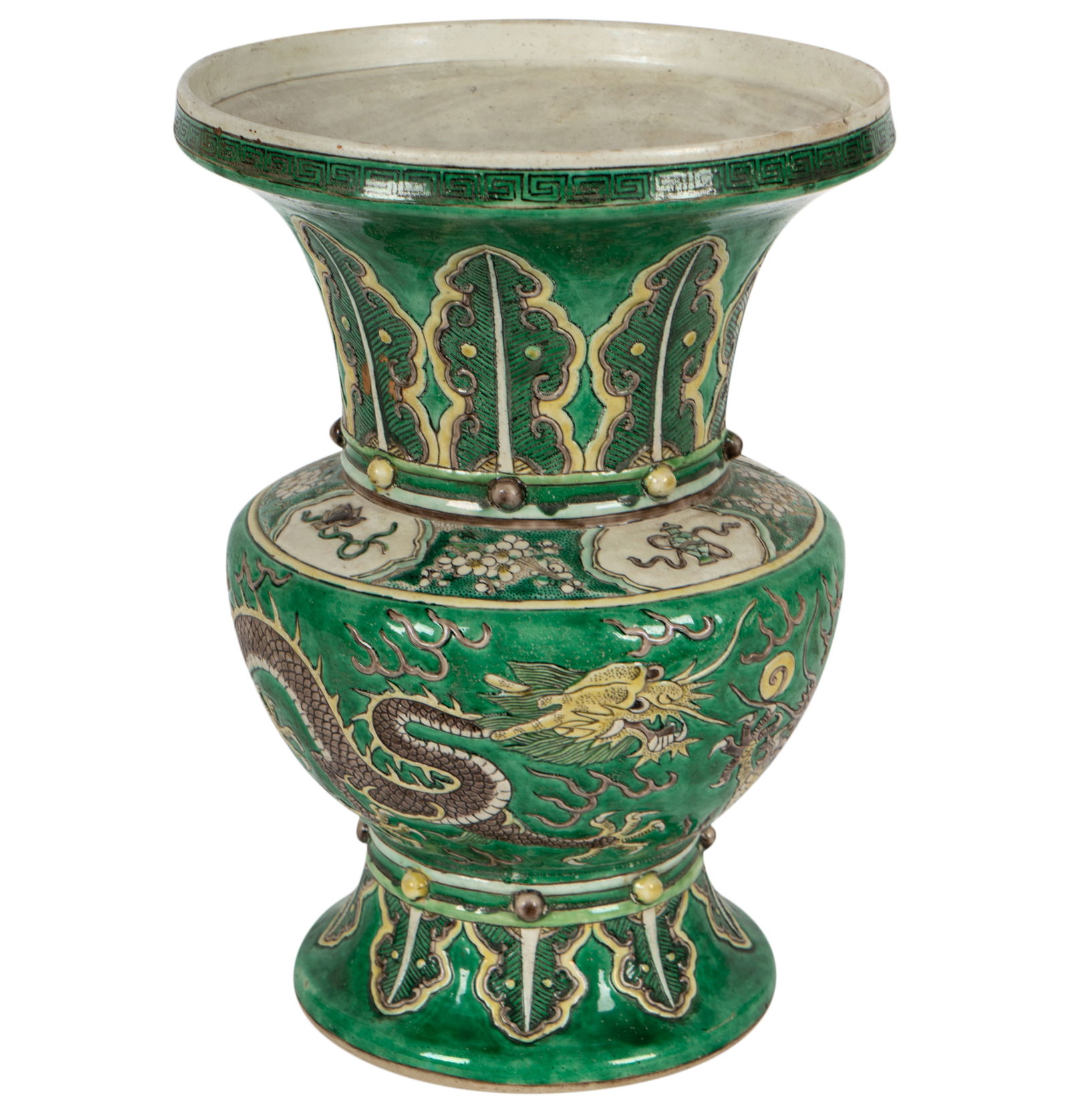 A Chinese Green Glazed Dragon Vase (1 of 13)
