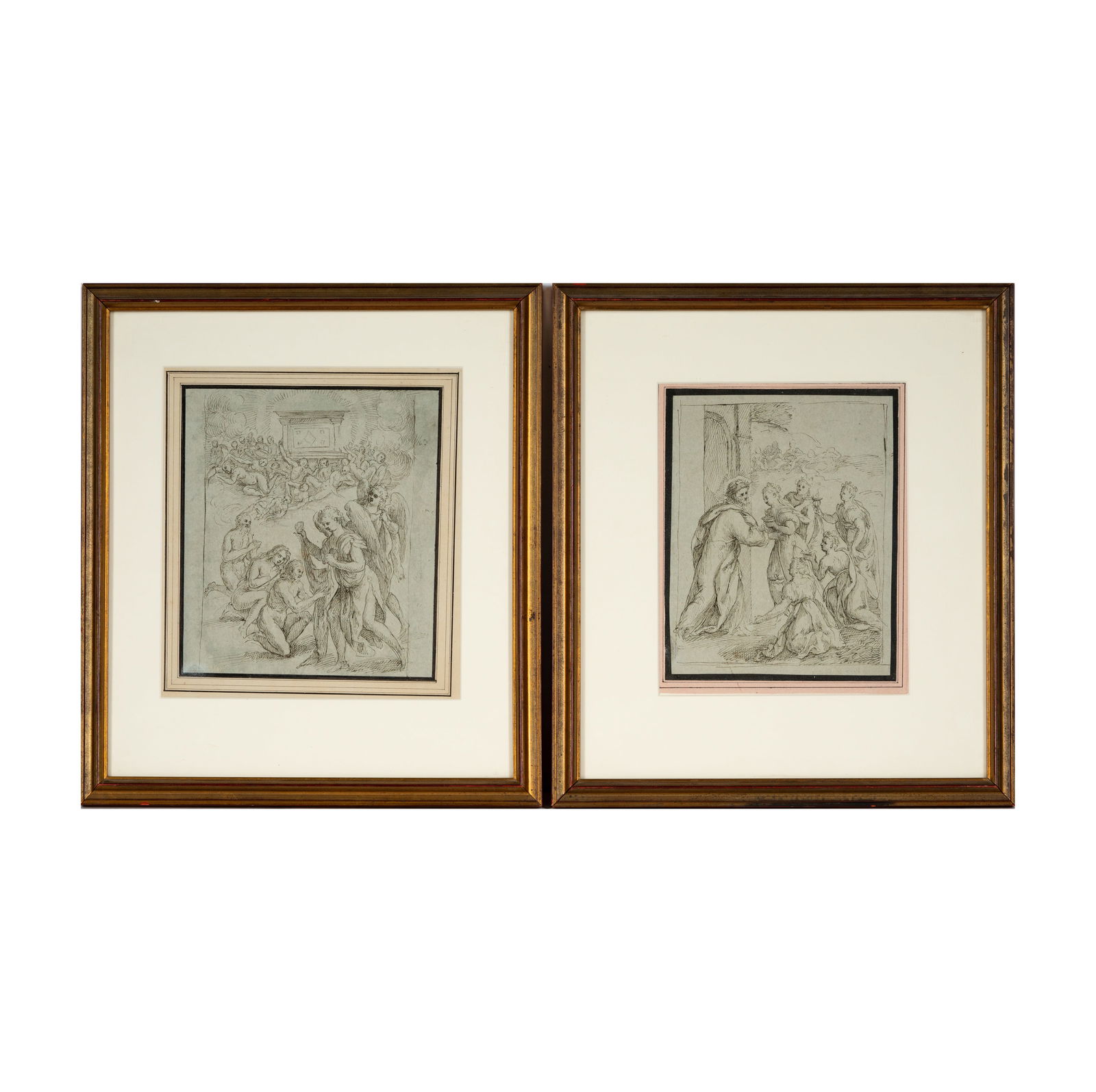 In the Style of Jacopo Palma il Giovane (D. 1628): Two Drawings (1 of 12)