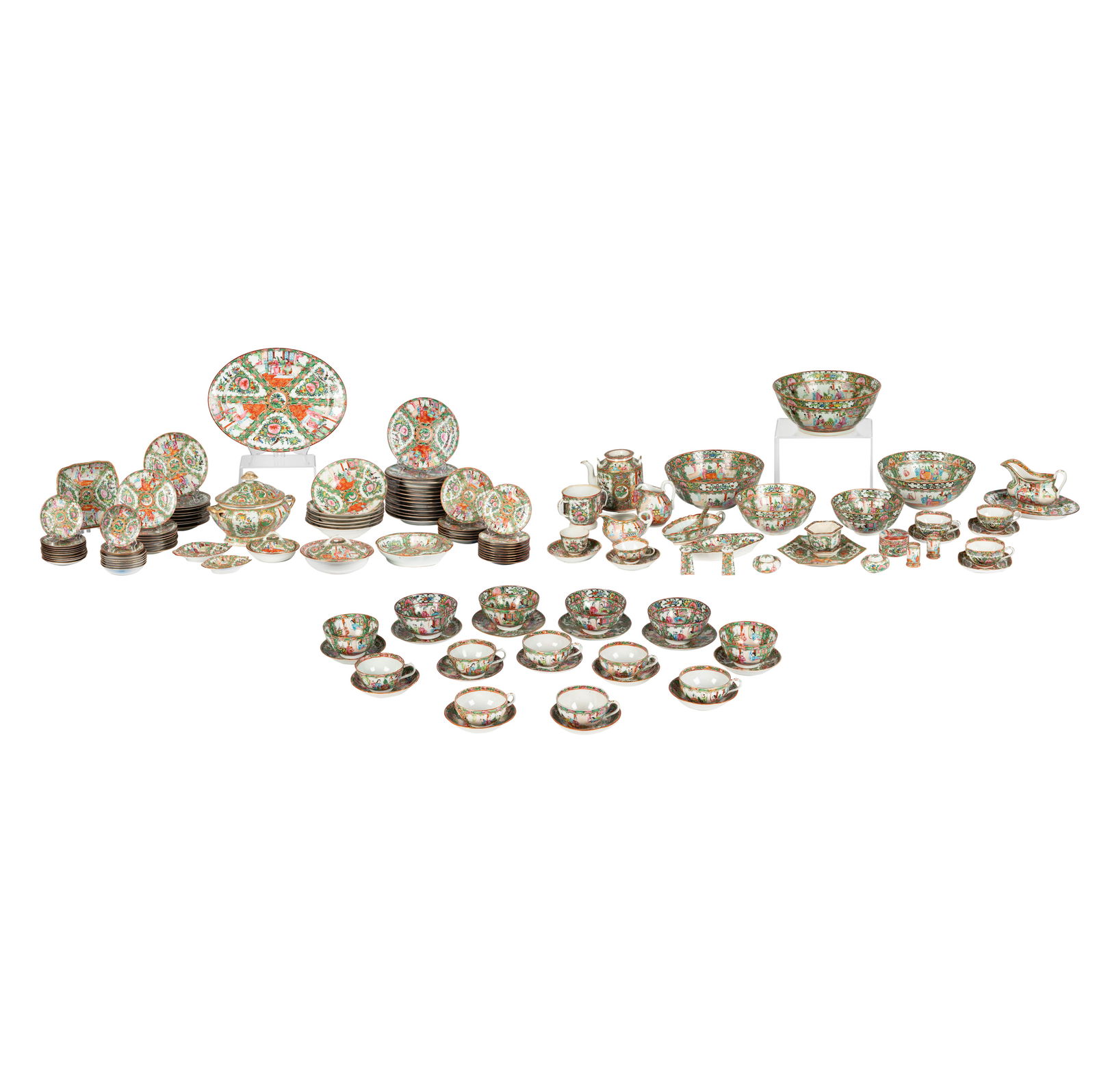 A Large Collection of Rose Medallion Dinnerware (1 of 20)