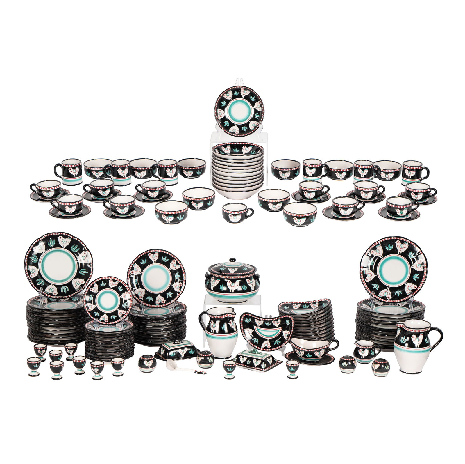 A Set of Italian Hand-Painted Dishes (1 of 20)