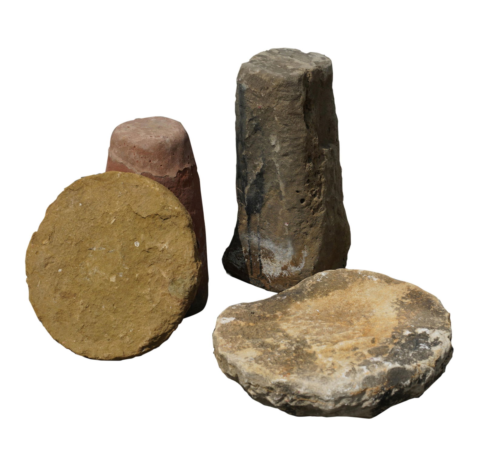 A group of Four Garden Stone Elements (1 of 6)