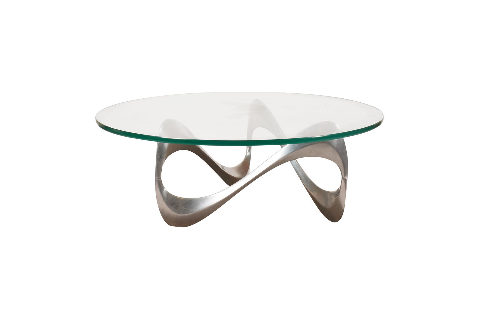 An Aluminum and Glass Infinity Cocktail Table (1 of 7)