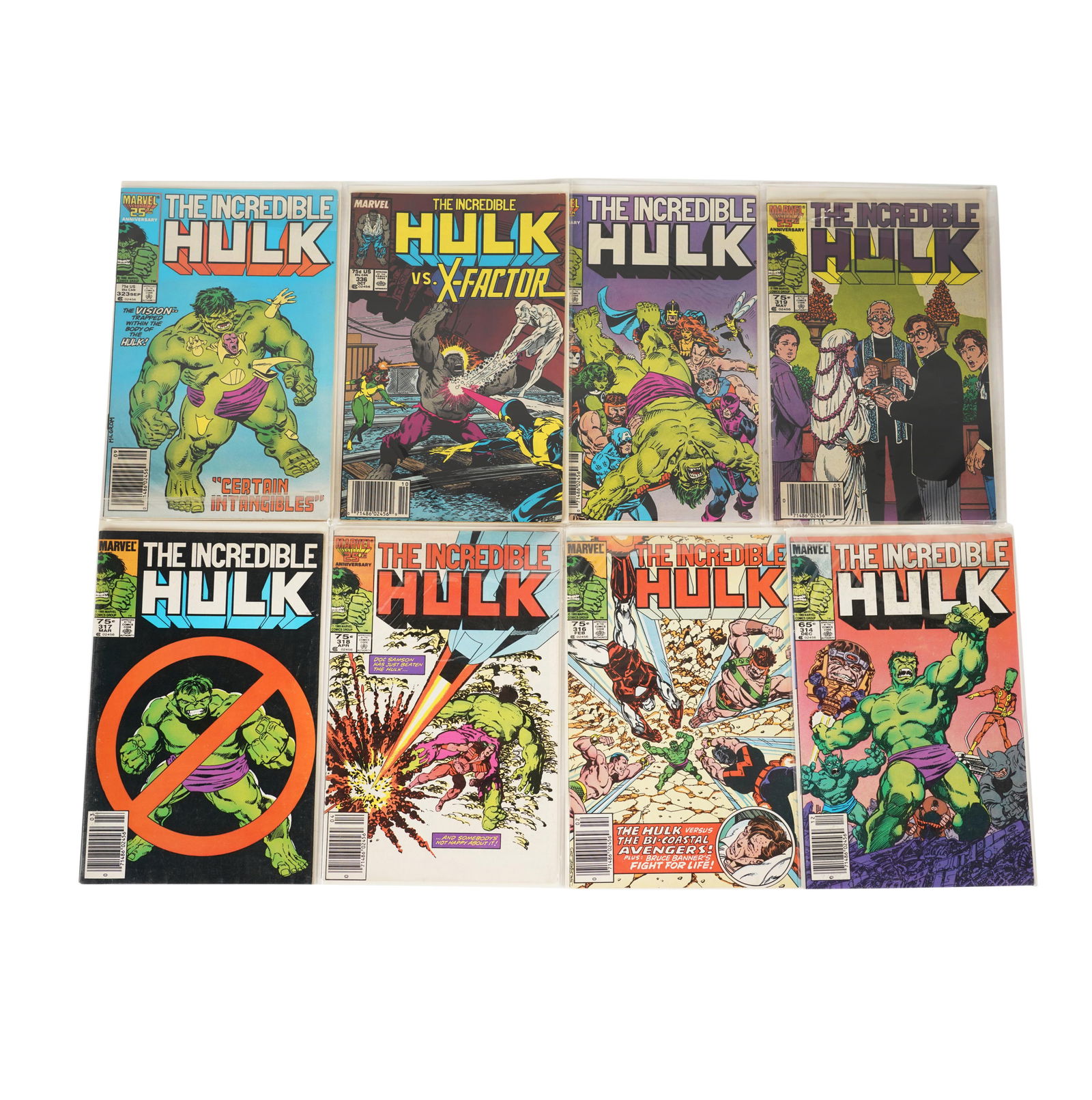 A Group of Incredible Hulk and New Mutants Comic Books (1 of 4)