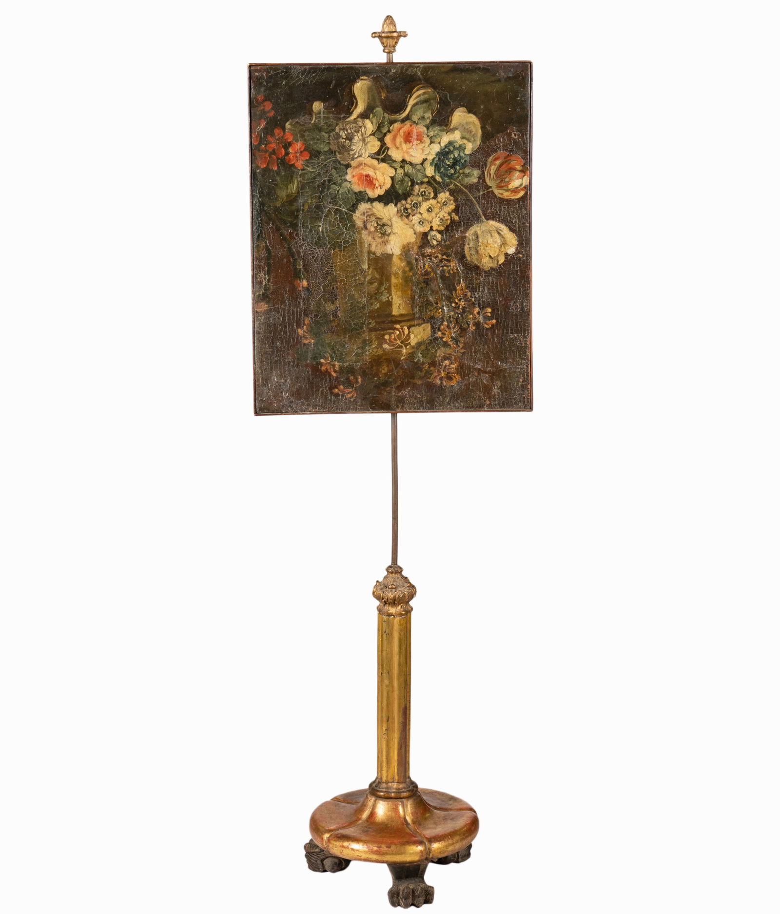 A Victorian Giltwood Pole Fire Screen (1 of 12)