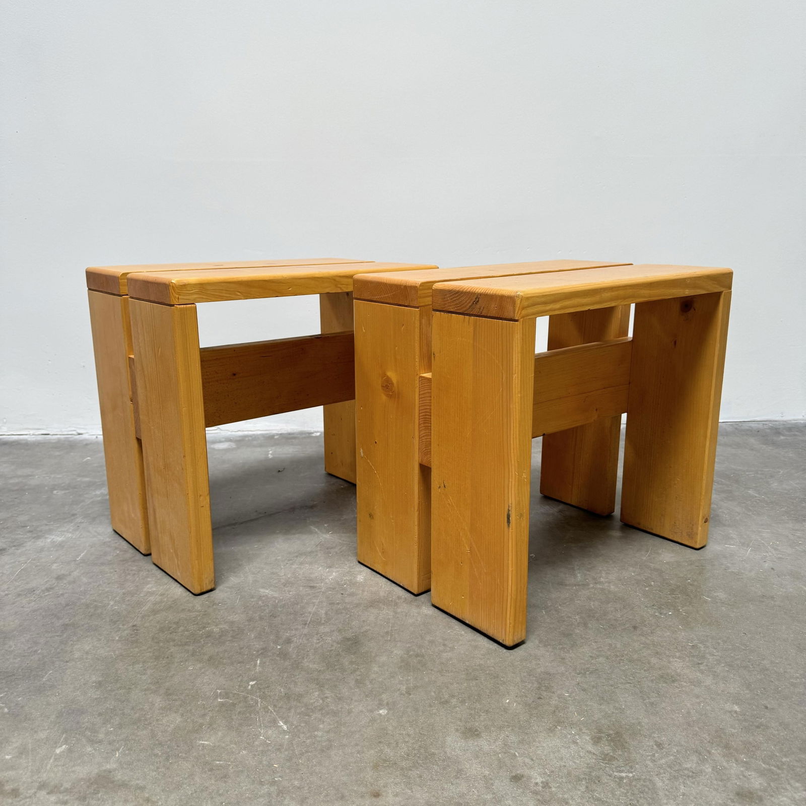 Charlotte Perriand for Les Arcs: Pair of Stools (1 of 7)