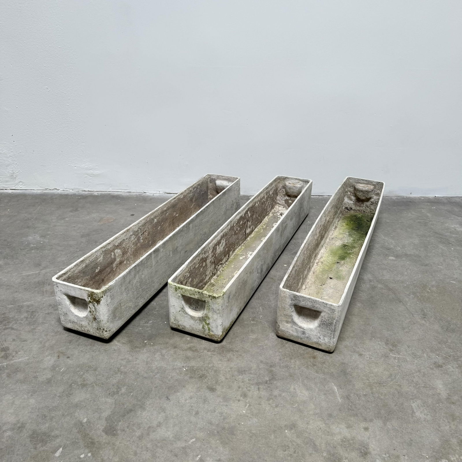 Willy Guhl for Eternit: Set of Three Trough Planters (1 of 10)