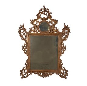 An Italian Rococo-Style Giltwood Mirror