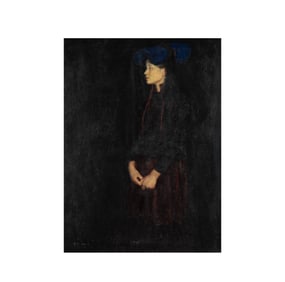 Chinese School (Late 20th Century): Portrait of a Woman in Black