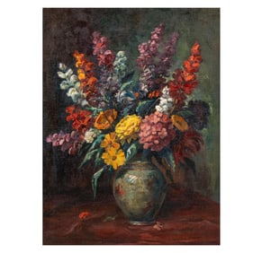 Sergei Arsenevich Vinogradov  (1869 - 1938): Still Life with Flowers