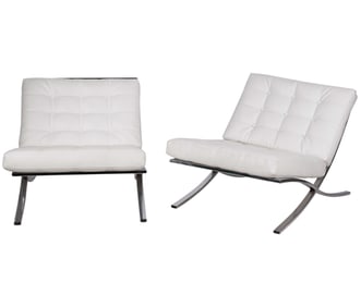 A Pair of Barcelona-Style Chairs