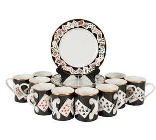 A Tiffany and Co. Porcelain Dessert Service