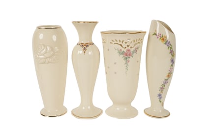 A Group of Four Lenox Vases