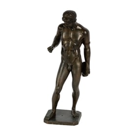 A Bronze Figure of an Athlete