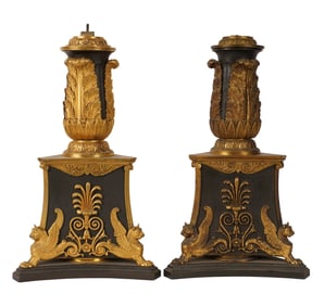 A Pair of French Empire Pedestals