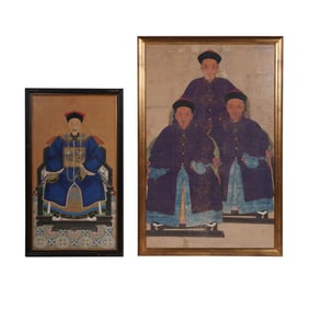 Two Chinese Paintings of Elders