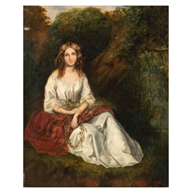 19th Century: Portrait of a Seated Woman