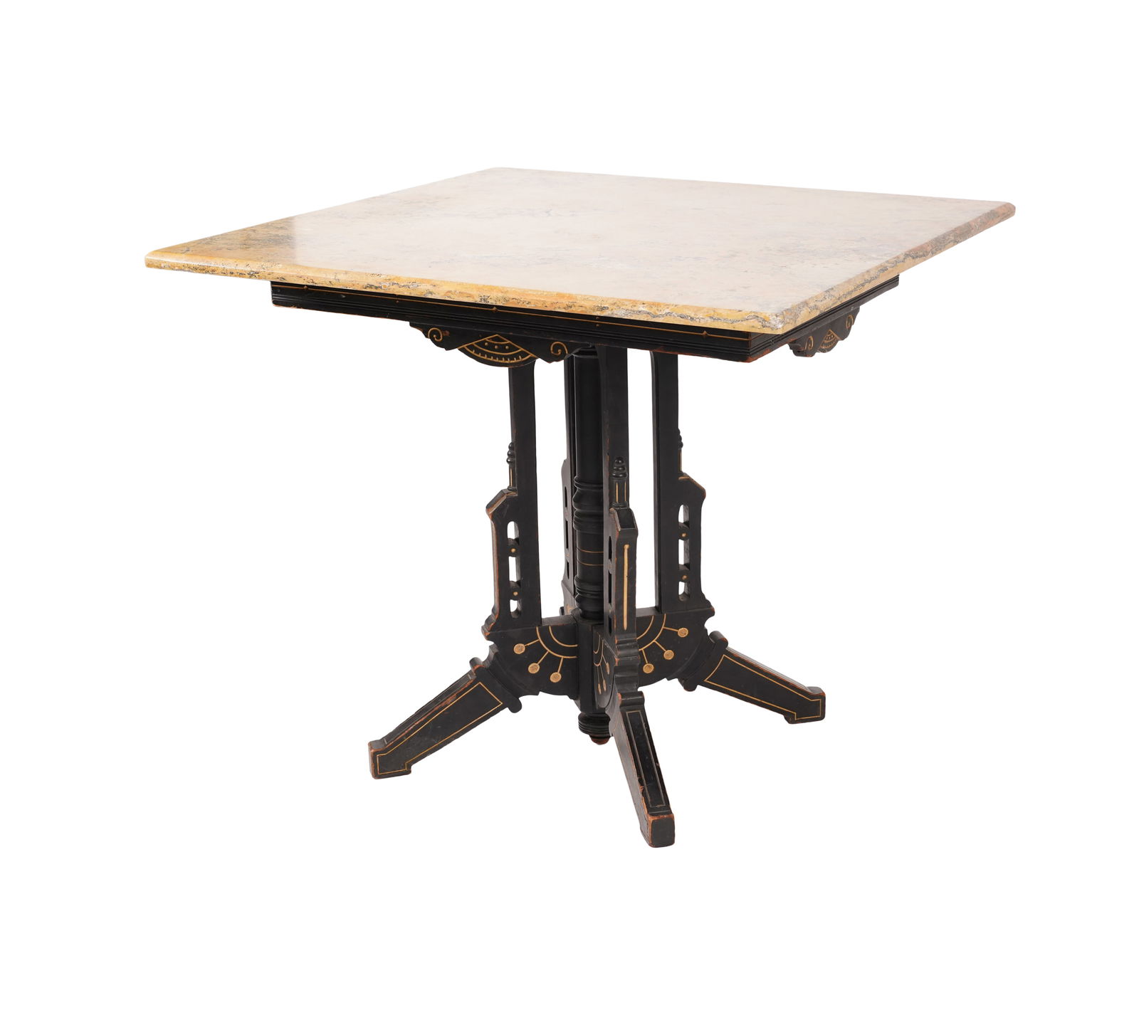 An Eastlake Ebonized Wood Side Table (1 of 10)