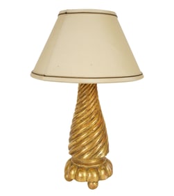 A Minton-Spidell Giltwood Table Lamp